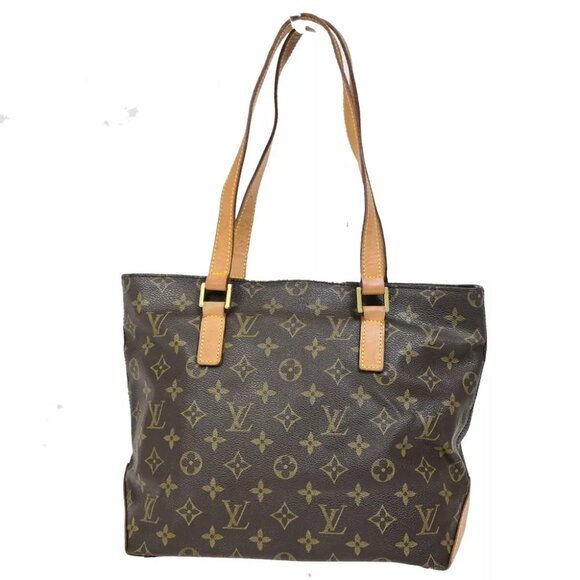 LOUIS VUITTON Cabas Piano Shoulder Bag Monogram Leather Brown - Picture 3 of 7